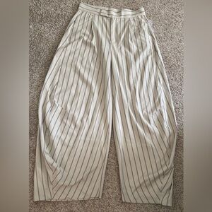 New Free people tegan Striped barrel Pants size 4